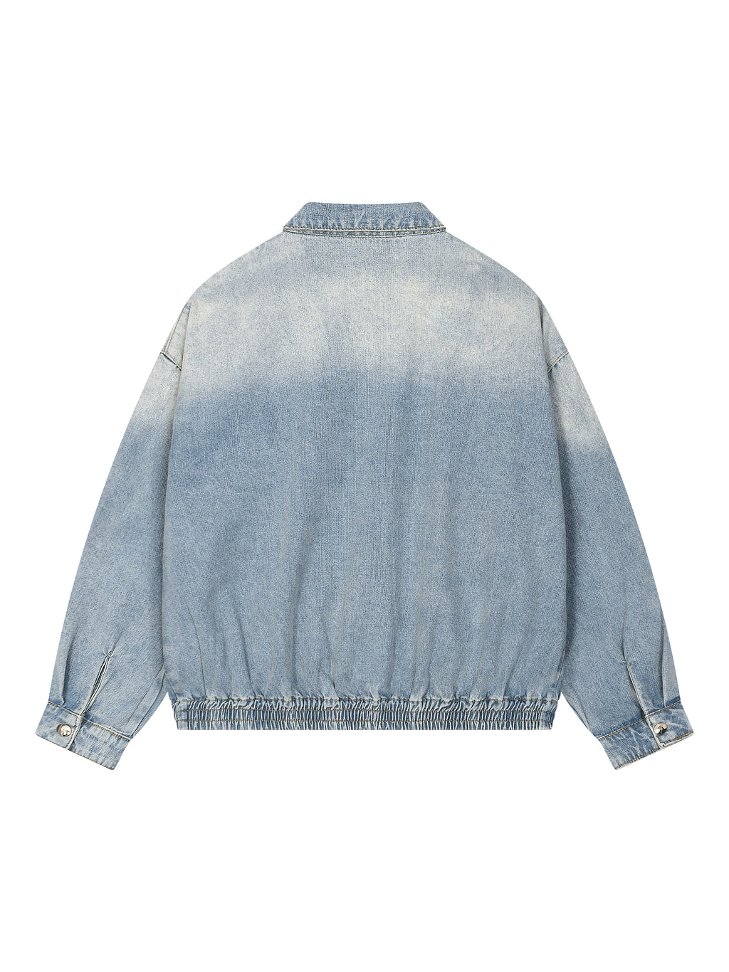 Strong Tower Vintage Wash Full-Zip Denim Trucker Jacket