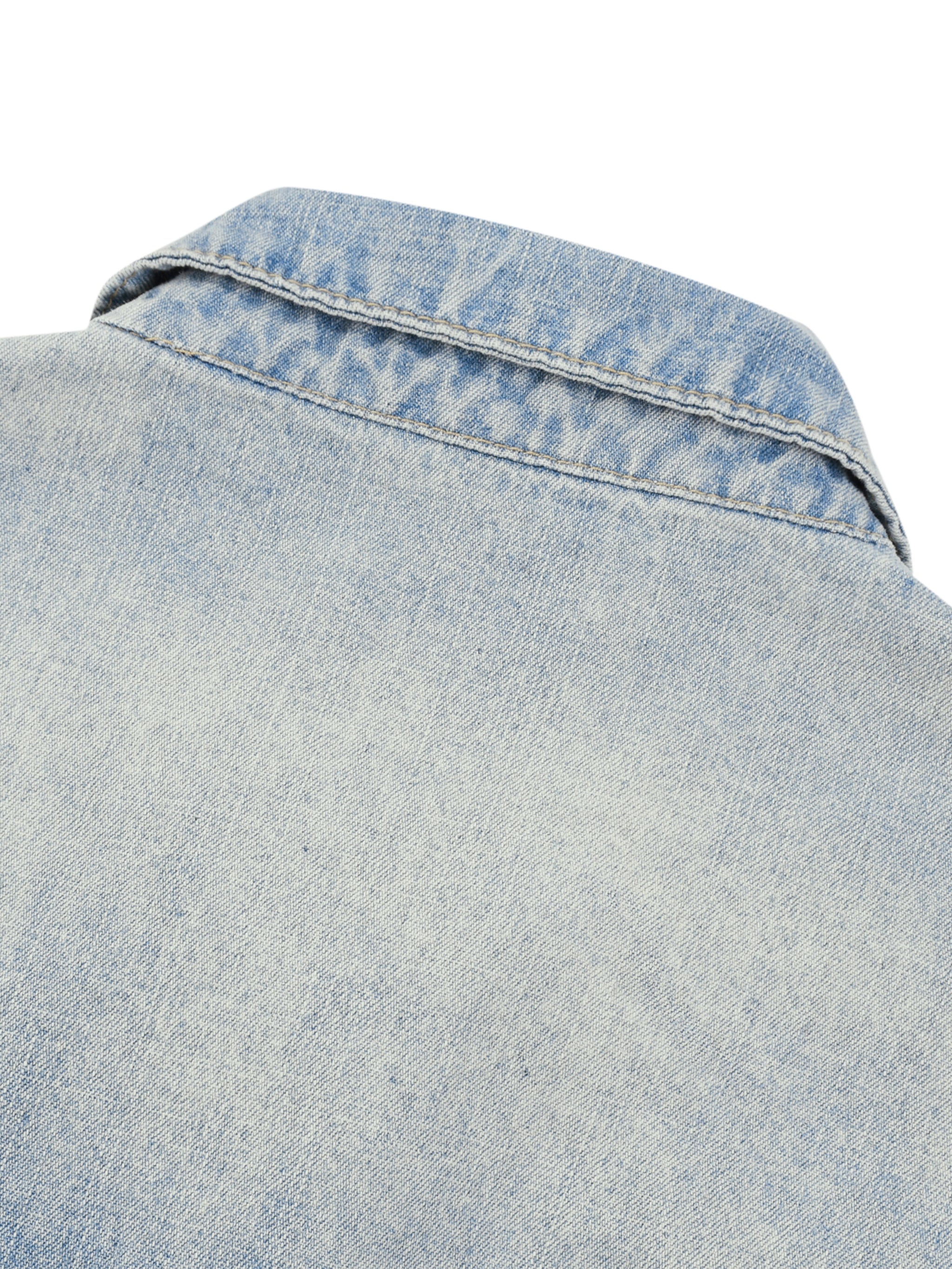 Strong Tower Vintage Wash Full-Zip Denim Trucker Jacket
