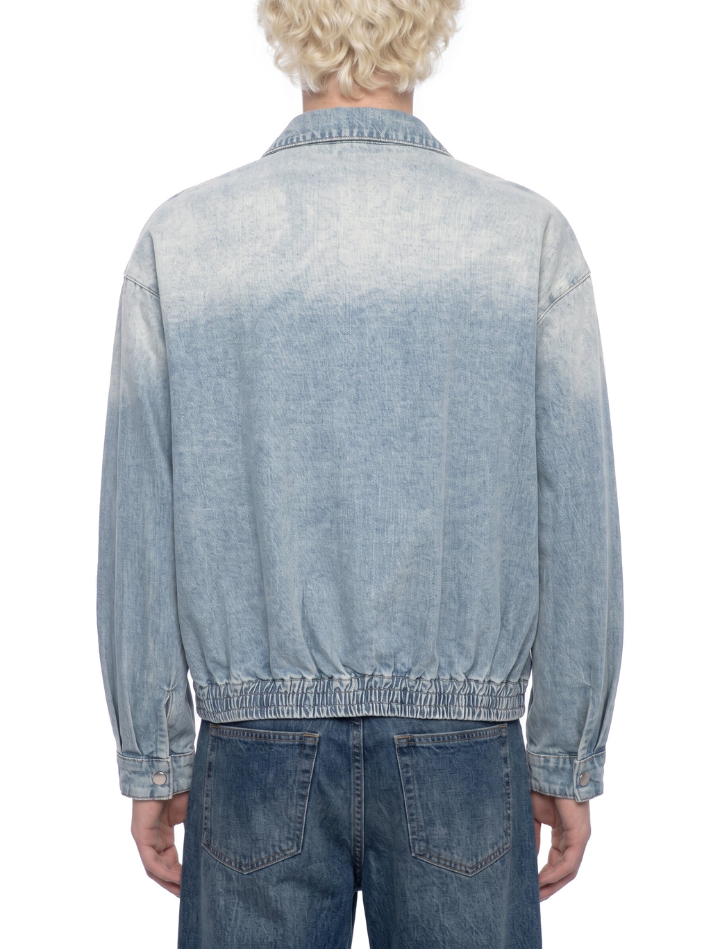 Strong Tower Vintage Wash Full-Zip Denim Trucker Jacket
