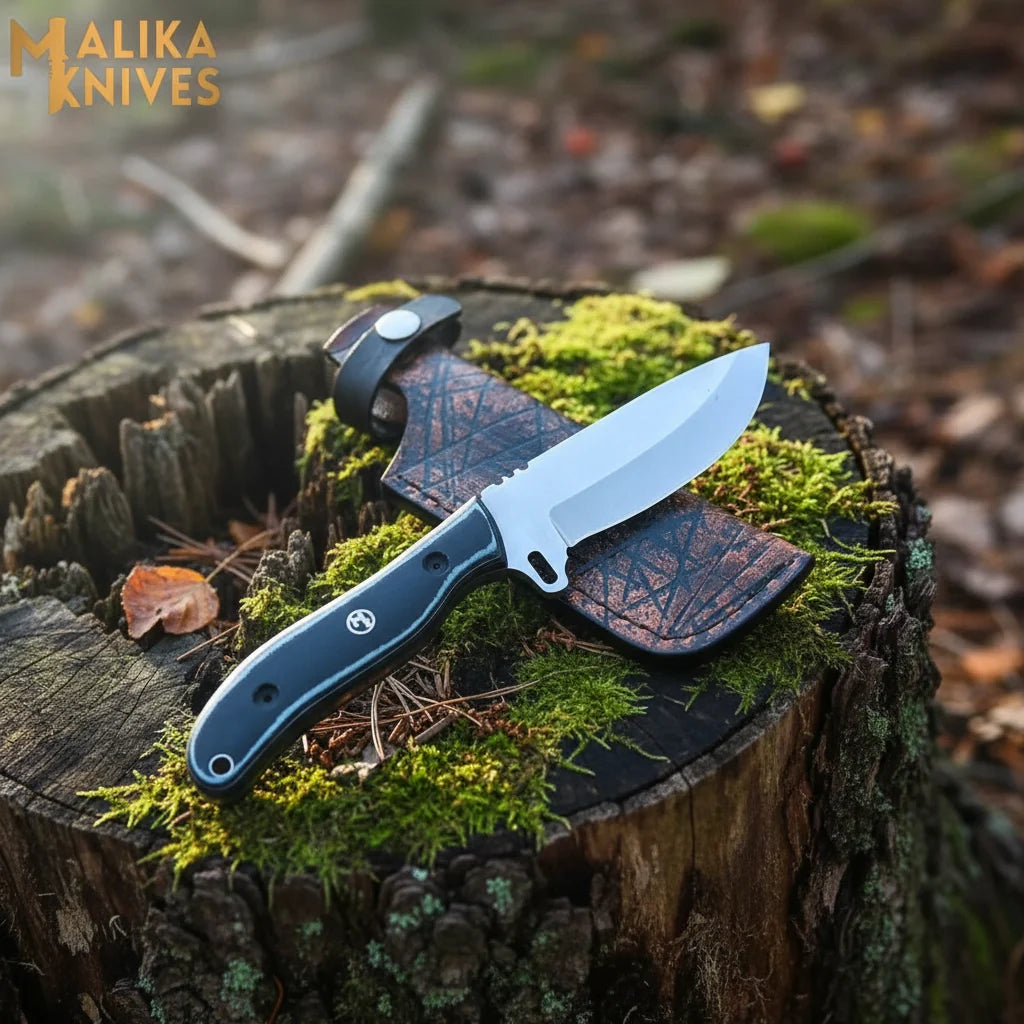 Ridge Runner Hunting Knife D2 Steel Micarta Handle